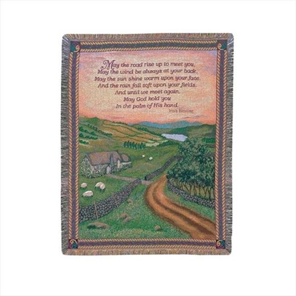 Manual Woodworkers & Weavers Manual Woodworkers and Weavers ATBOI Blessing Of Ireland Tapestry Throw Blanket Fashionable Jacquard Woven 50 X 60 in. ATBOI